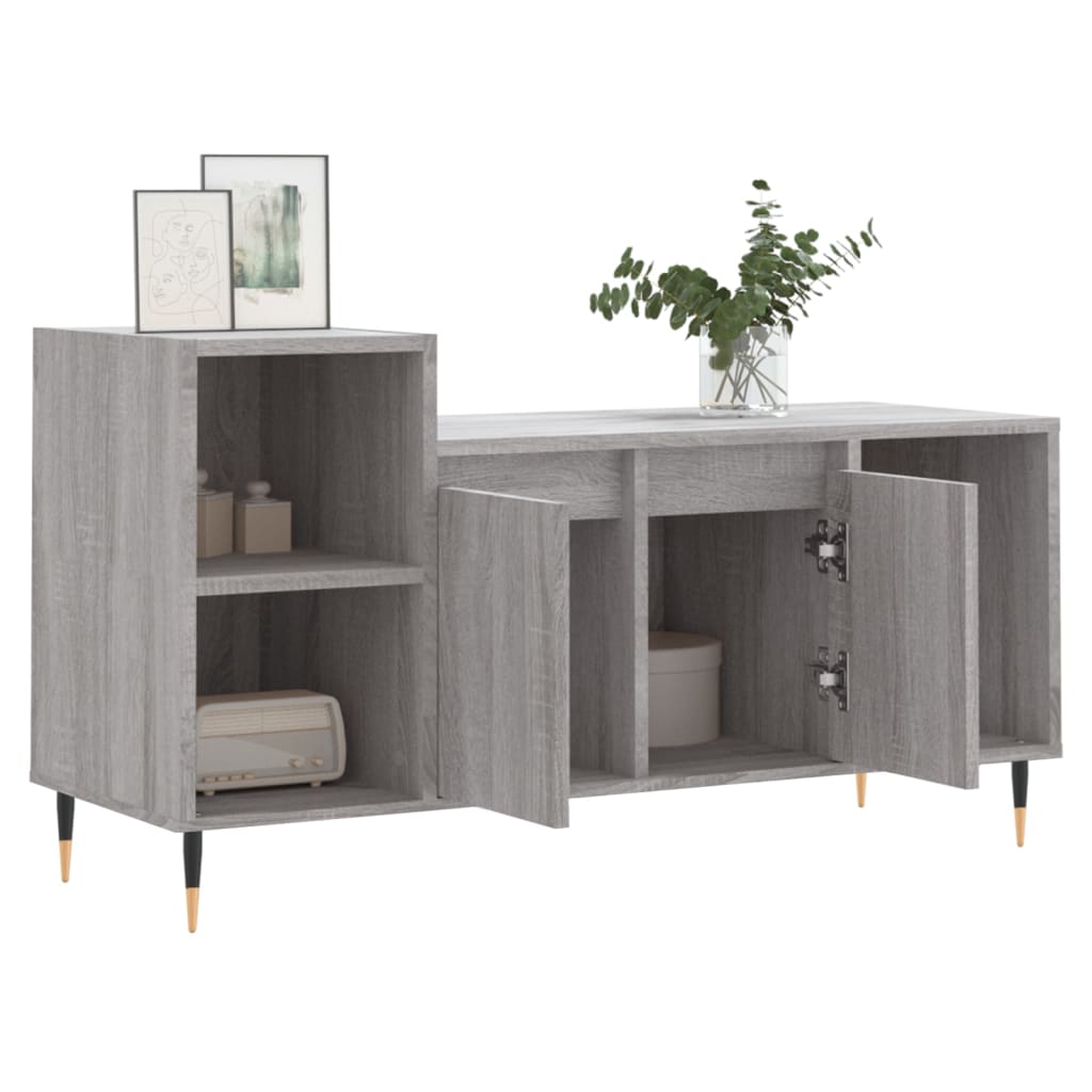Meuble TV Sonoma gris 100x35x55 cm Bois d'ingénierie - XIOS
