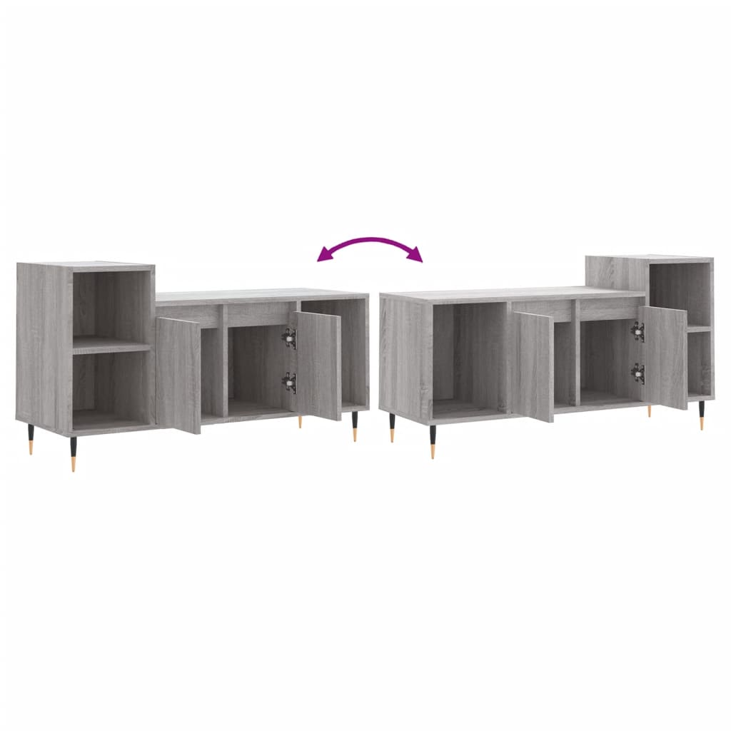 Meuble TV Sonoma gris 100x35x55 cm Bois d'ingénierie - XIOS