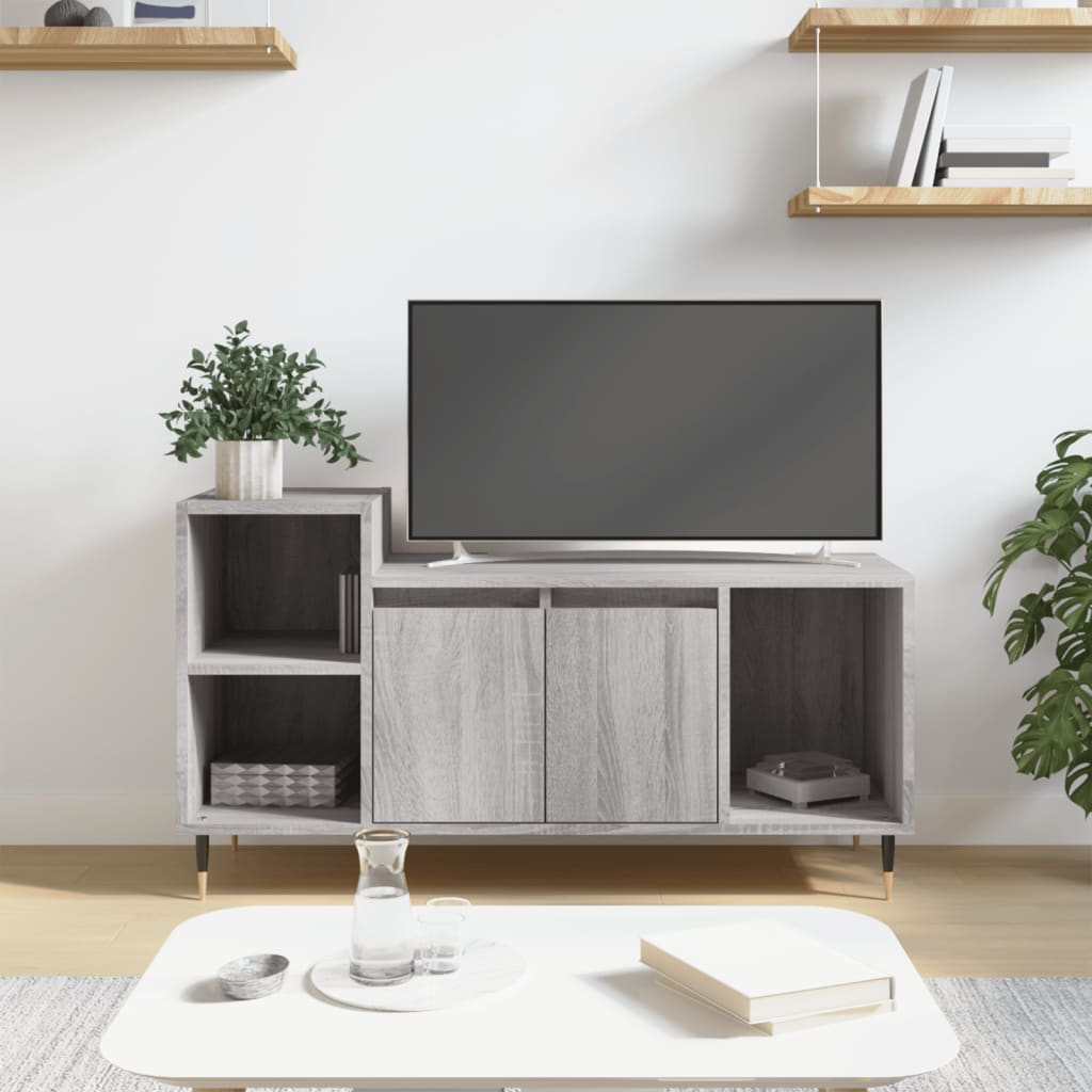 Meuble TV Sonoma gris 100x35x55 cm Bois d'ingénierie - XIOS