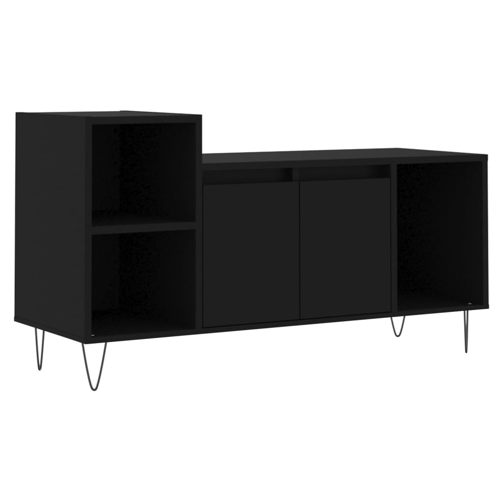 Meuble TV Noir 100x35x55 cm Bois d'ingénierie - XIOS