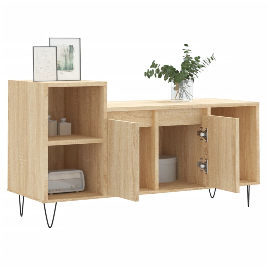 Meuble TV Chêne sonoma 100x35x55 cm Bois d'ingénierie - XIOS