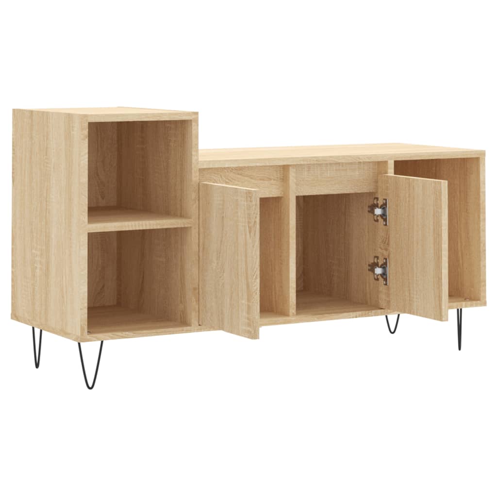 Meuble TV Chêne sonoma 100x35x55 cm Bois d'ingénierie - XIOS