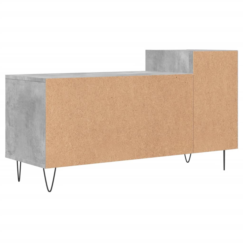 Meuble TV Gris béton 100x35x55 cm Bois d'ingénierie - XIOS