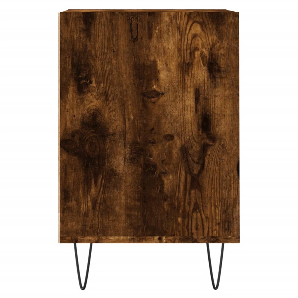Meuble TV Chêne fumé 100x35x55 cm Bois d'ingénierie - XIOS