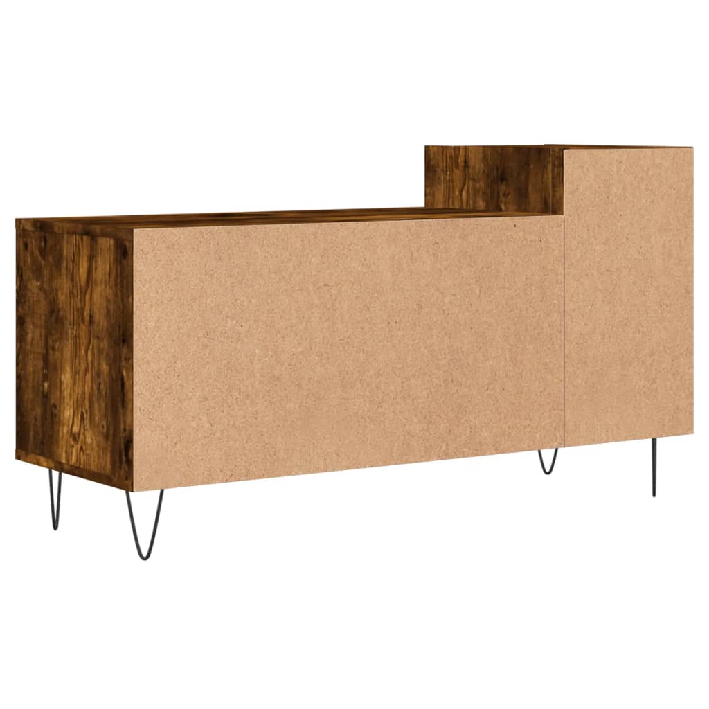 Meuble TV Chêne fumé 100x35x55 cm Bois d'ingénierie - XIOS