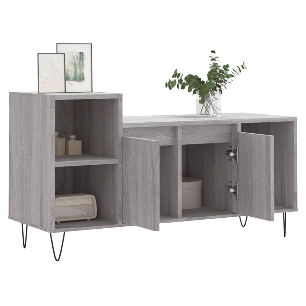 Meuble TV Sonoma gris 100x35x55 cm Bois d'ingénierie - XIOS