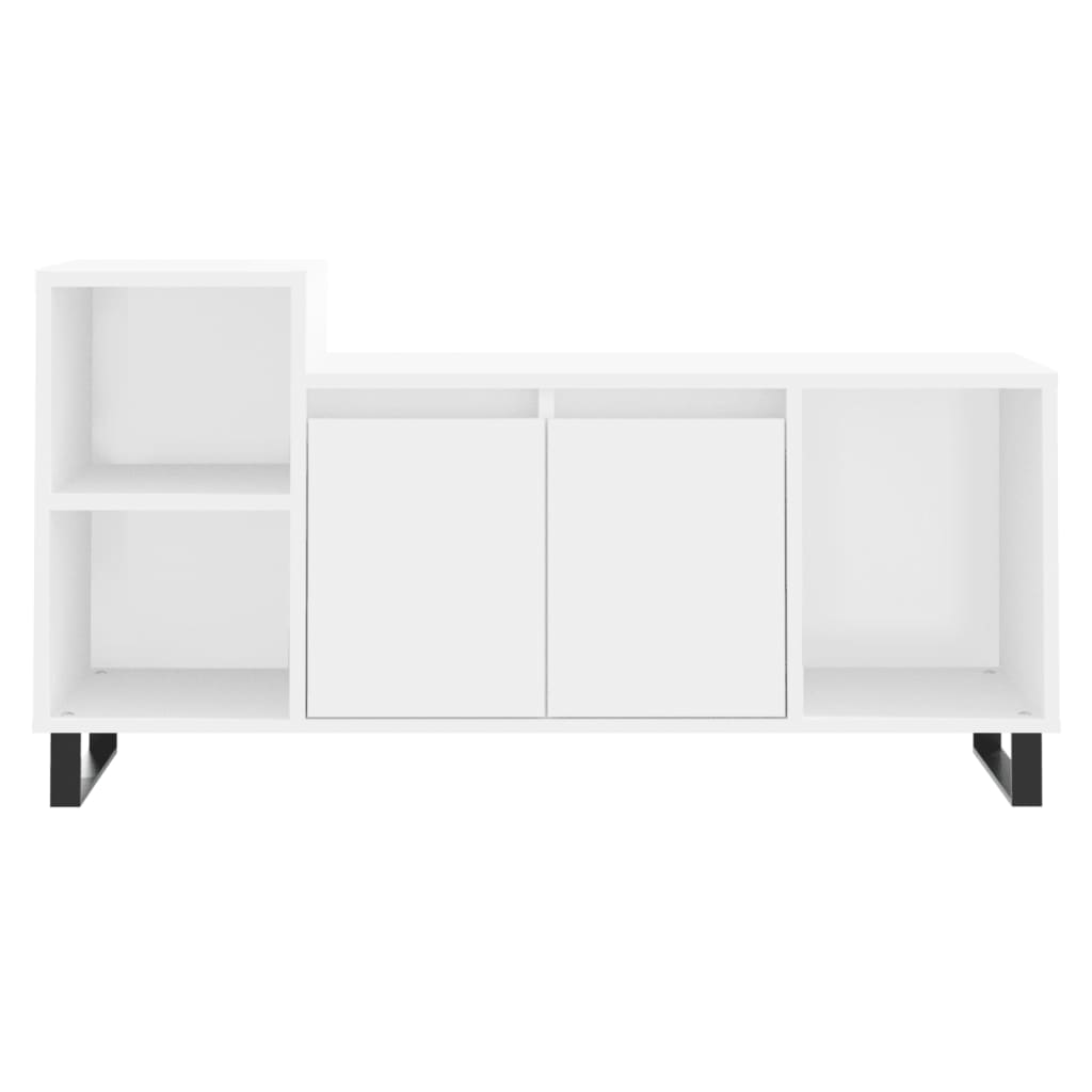Meuble TV Blanc 100x35x55 cm Bois d'ingénierie - XIOS