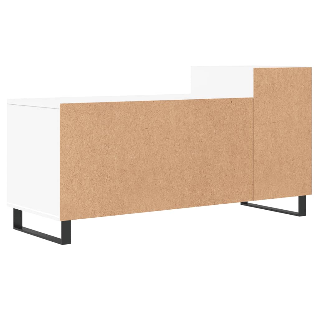 Meuble TV Blanc 100x35x55 cm Bois d'ingénierie - XIOS