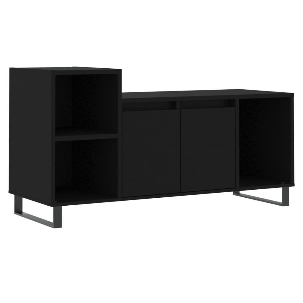Meuble TV Noir 100x35x55 cm Bois d'ingénierie - XIOS