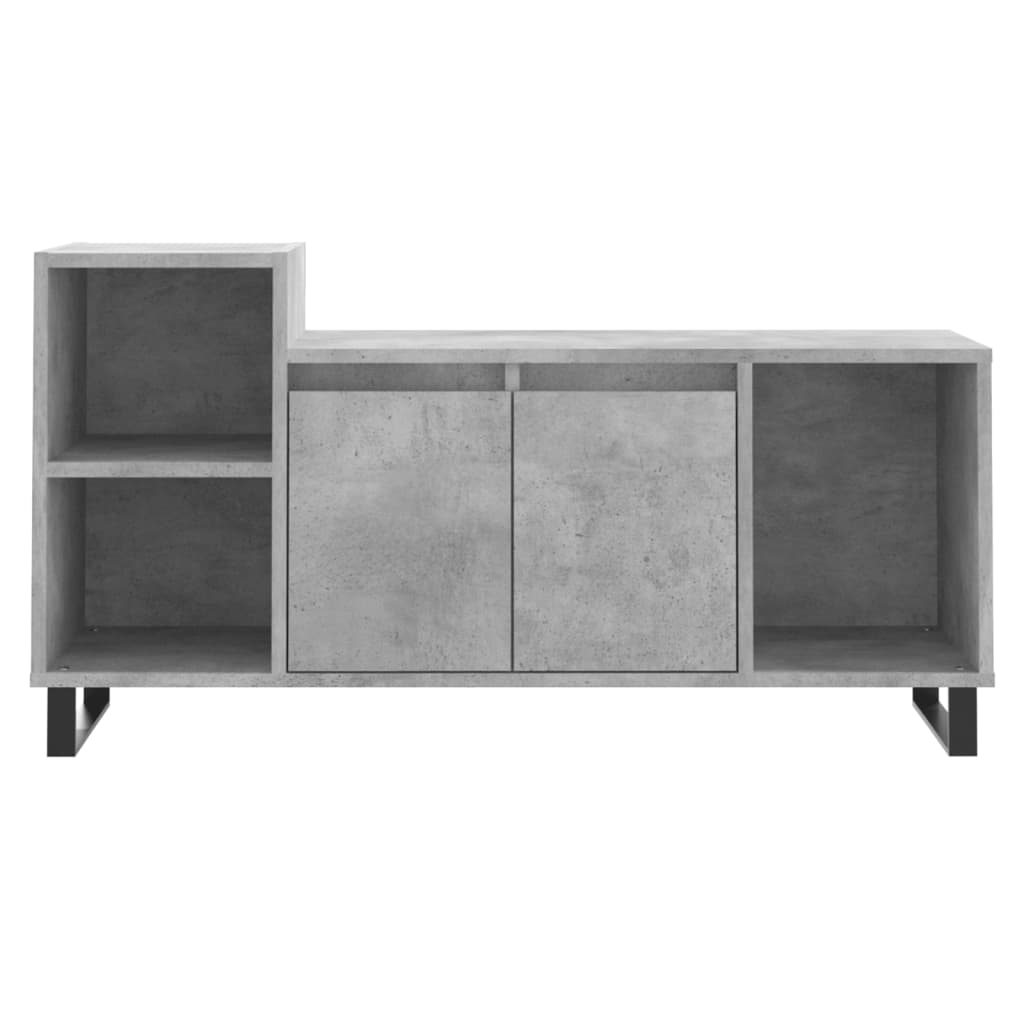 Meuble TV Gris béton 100x35x55 cm Bois d'ingénierie - XIOS