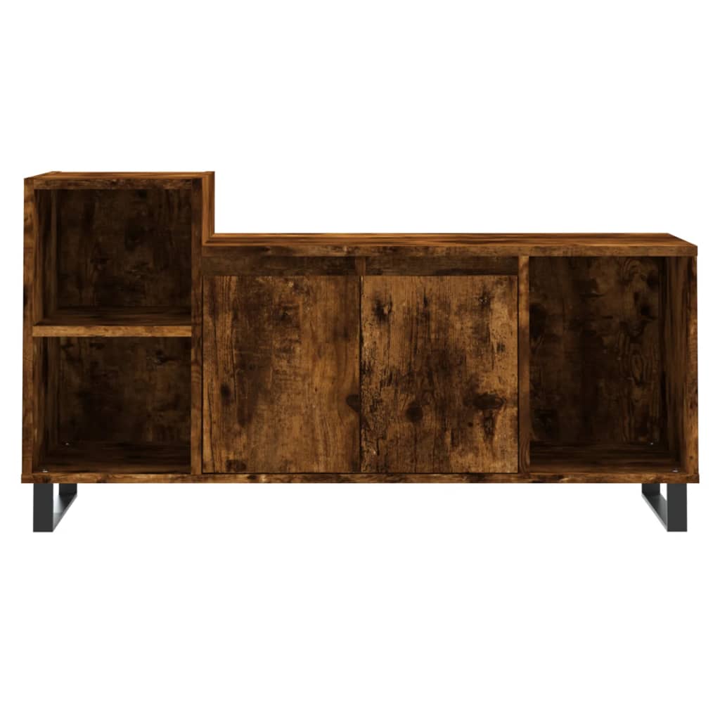 Meuble TV Chêne fumé 100x35x55 cm Bois d'ingénierie - XIOS
