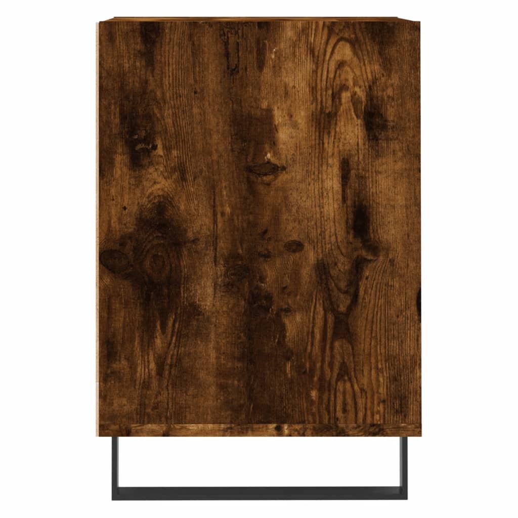 Meuble TV Chêne fumé 100x35x55 cm Bois d'ingénierie - XIOS