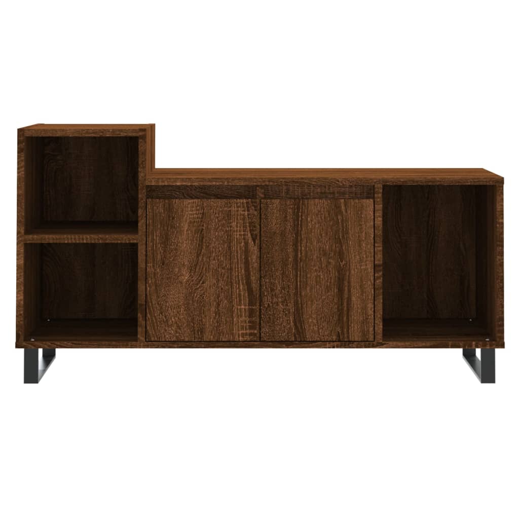 Meuble TV Chêne marron 100x35x55 cm Bois d'ingénierie - XIOS