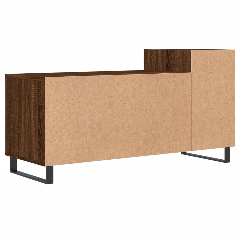 Meuble TV Chêne marron 100x35x55 cm Bois d'ingénierie - XIOS