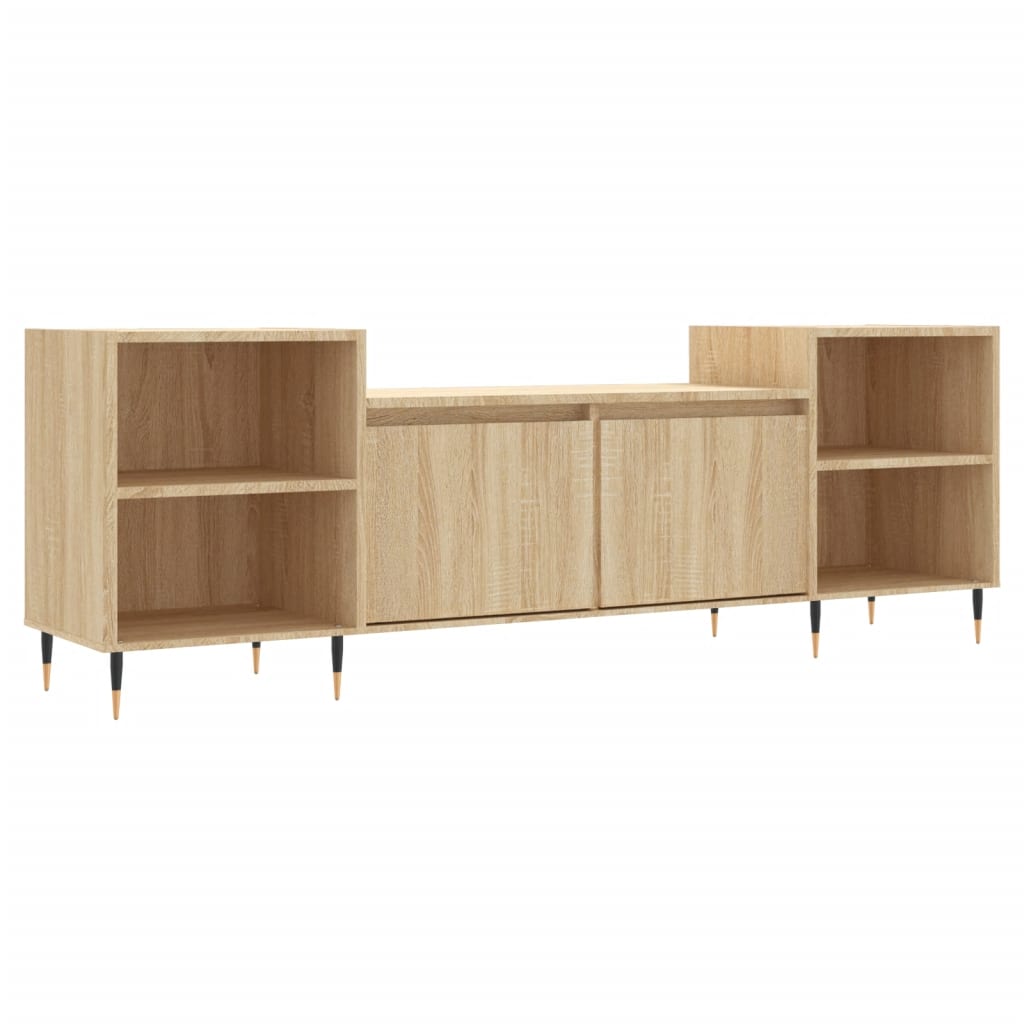 Meuble TV Chêne sonoma 160x35x55 cm Bois d'ingénierie - XIOS