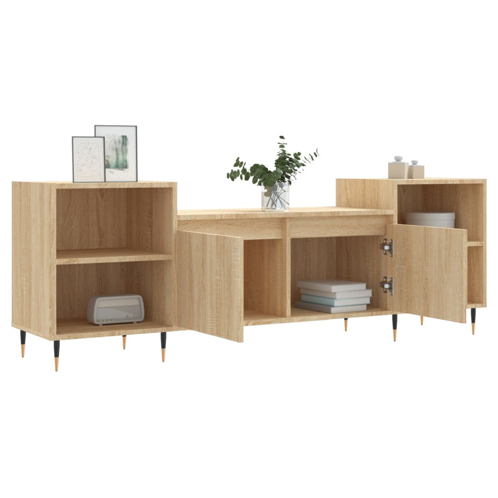 Meuble TV Chêne sonoma 160x35x55 cm Bois d'ingénierie - XIOS