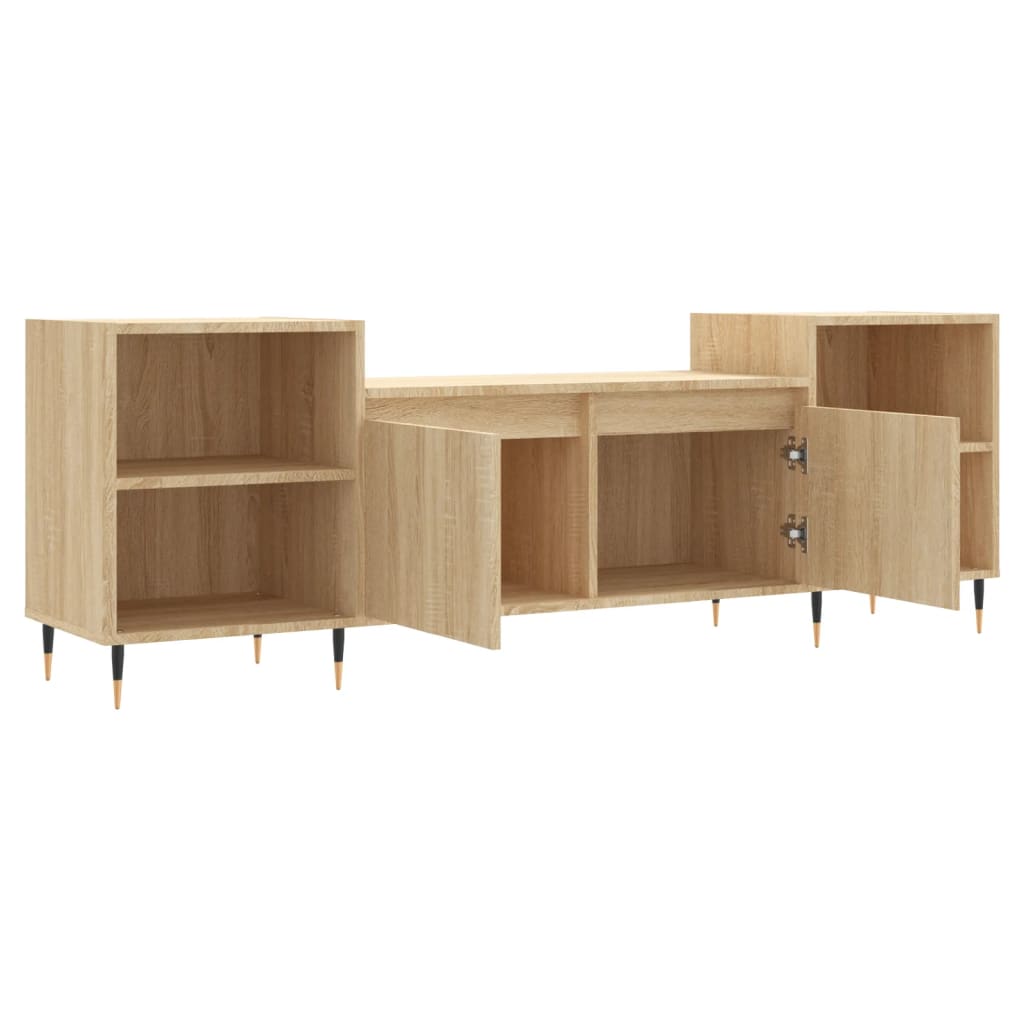 Meuble TV Chêne sonoma 160x35x55 cm Bois d'ingénierie - XIOS