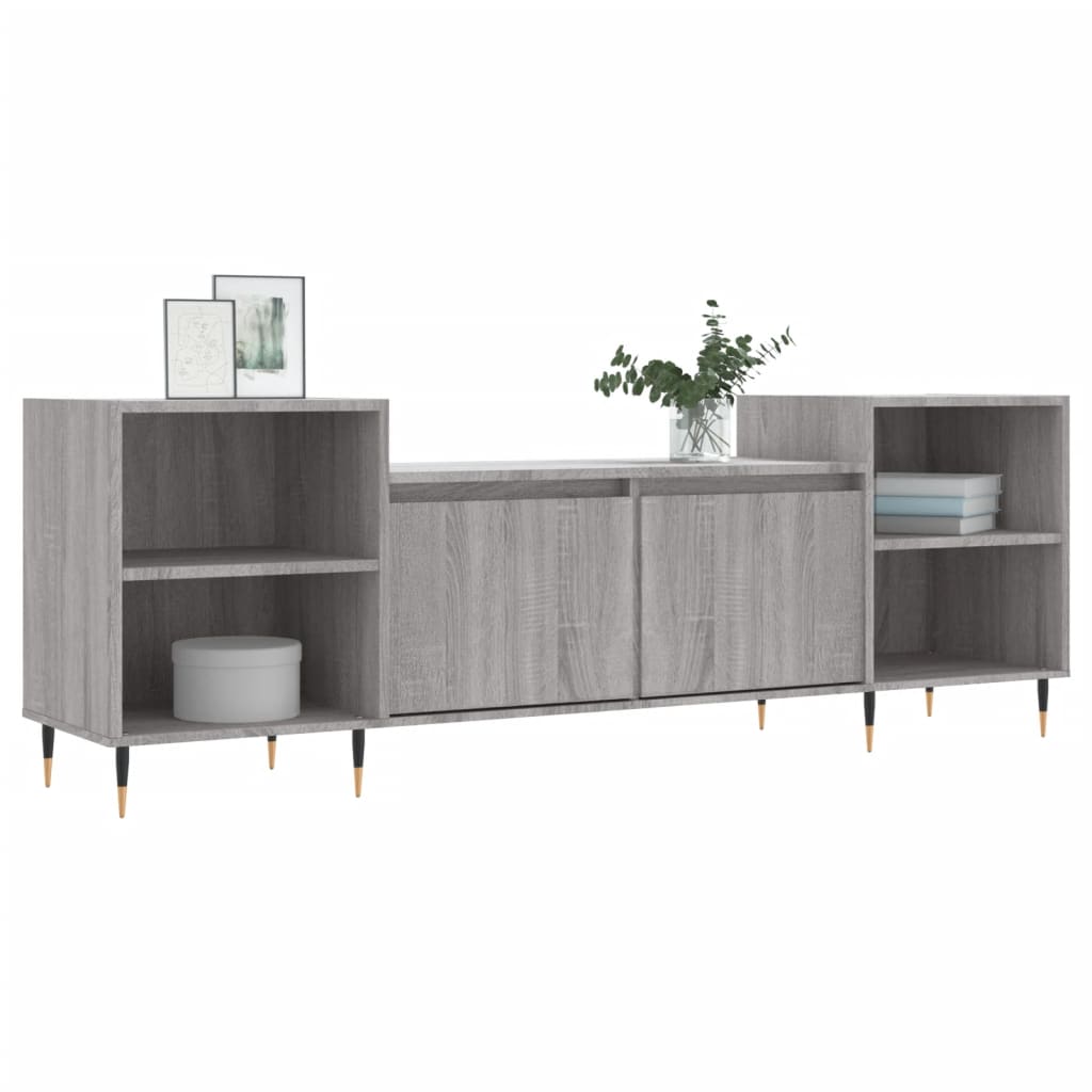 Meuble TV Sonoma gris 160x35x55 cm Bois d'ingénierie - XIOS