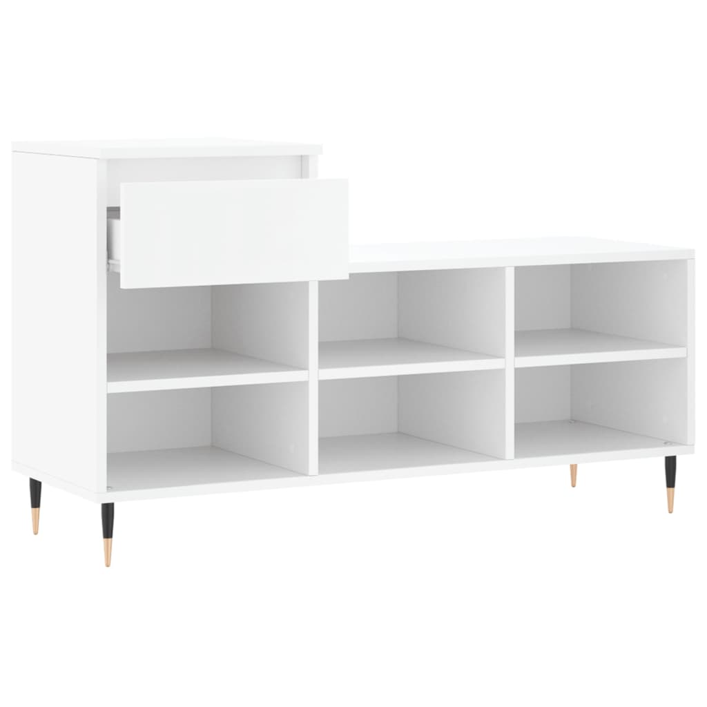 Armoire à chaussures Blanc 102x36x60 cm Bois d'ingénierie - XIOS