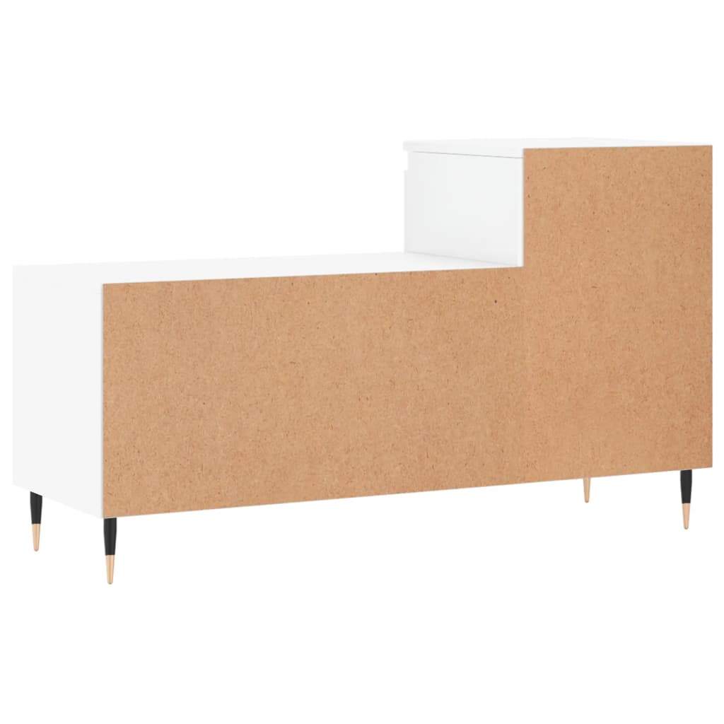 Armoire à chaussure Blanc brillant 102x36x60 cm Bois ingénierie - XIOS