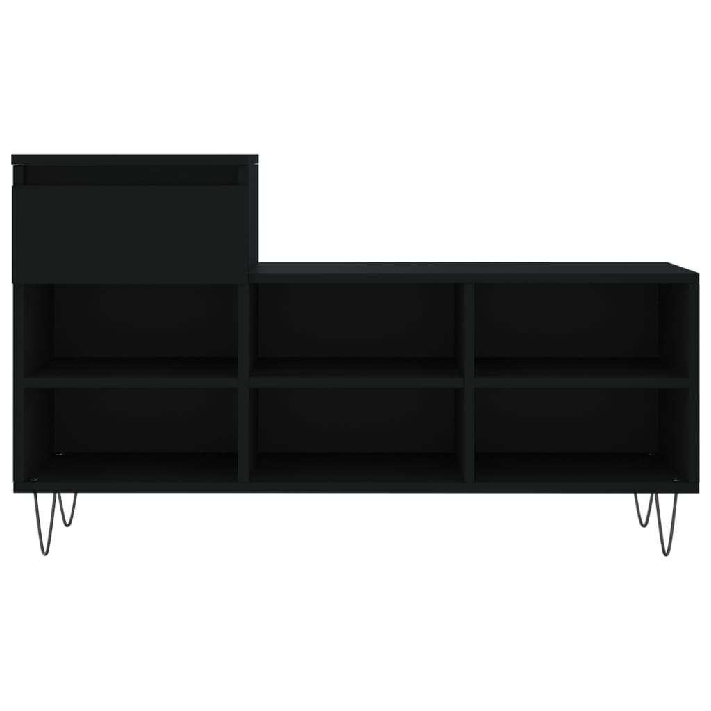 Armoire à chaussures Noir 102x36x60 cm Bois d'ingénierie - XIOS