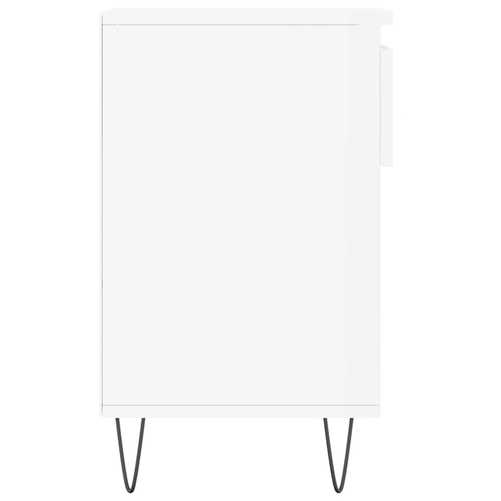 Armoire à chaussure Blanc brillant 102x36x60 cm Bois ingénierie - XIOS