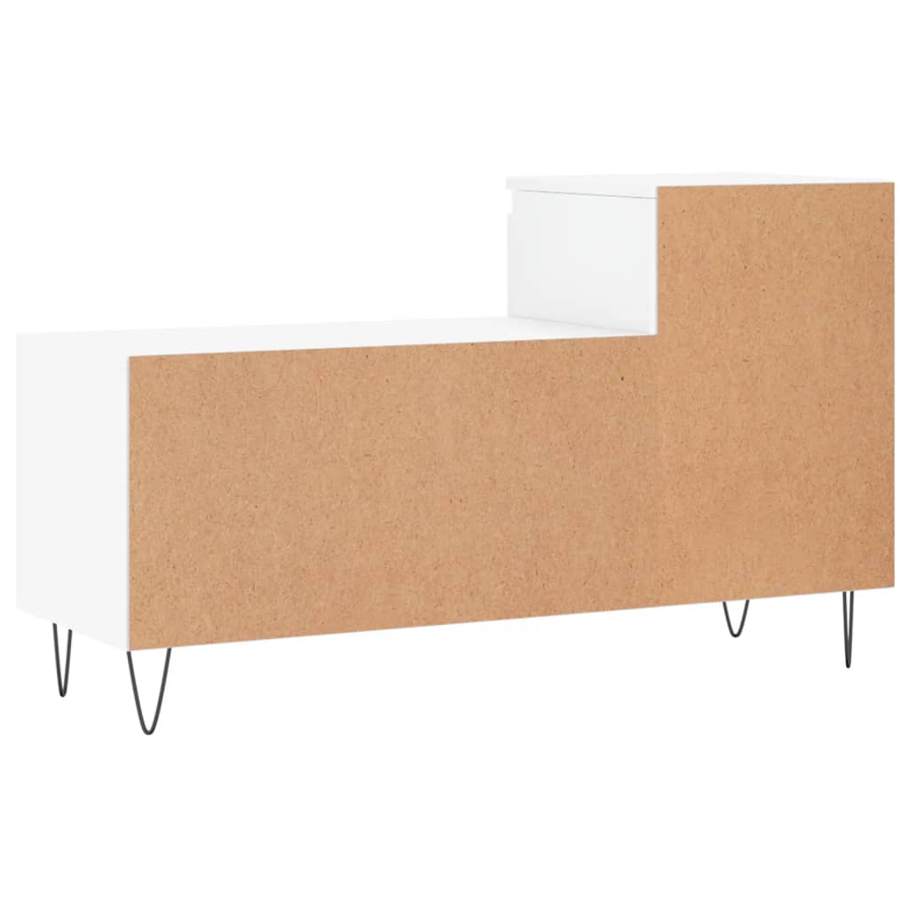 Armoire à chaussure Blanc brillant 102x36x60 cm Bois ingénierie - XIOS