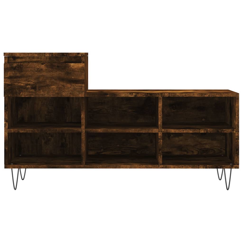 Armoire à chaussures Chêne fumé 102x36x60 cm Bois d'ingénierie - XIOS