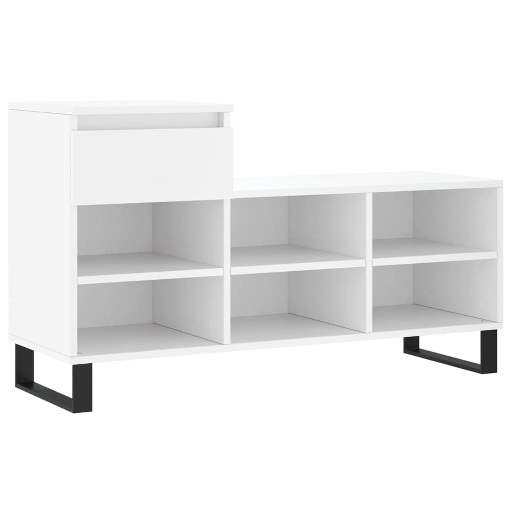 Armoire à chaussures Blanc 102x36x60 cm Bois d'ingénierie - XIOS