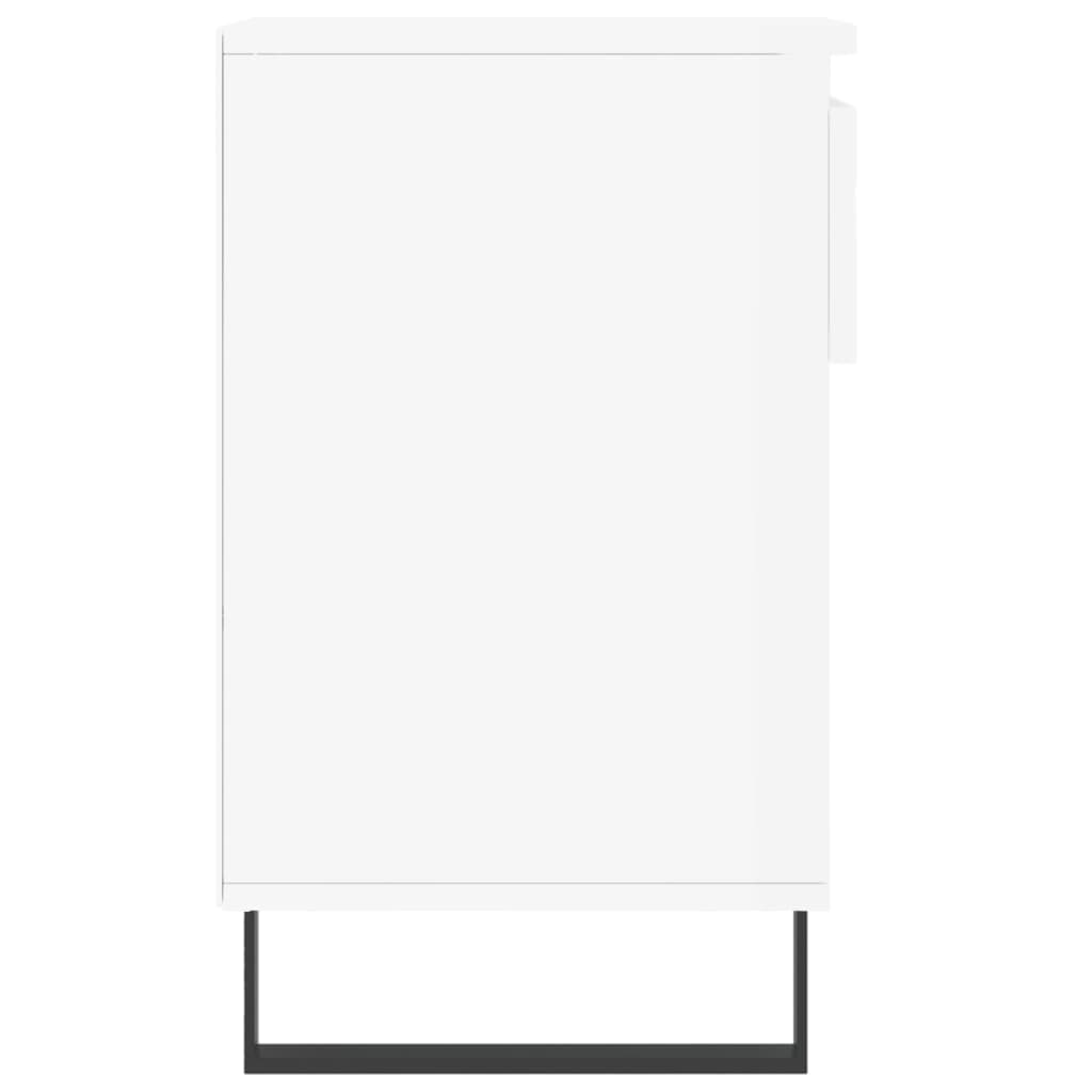 Armoire à chaussure Blanc brillant 102x36x60 cm Bois ingénierie - XIOS