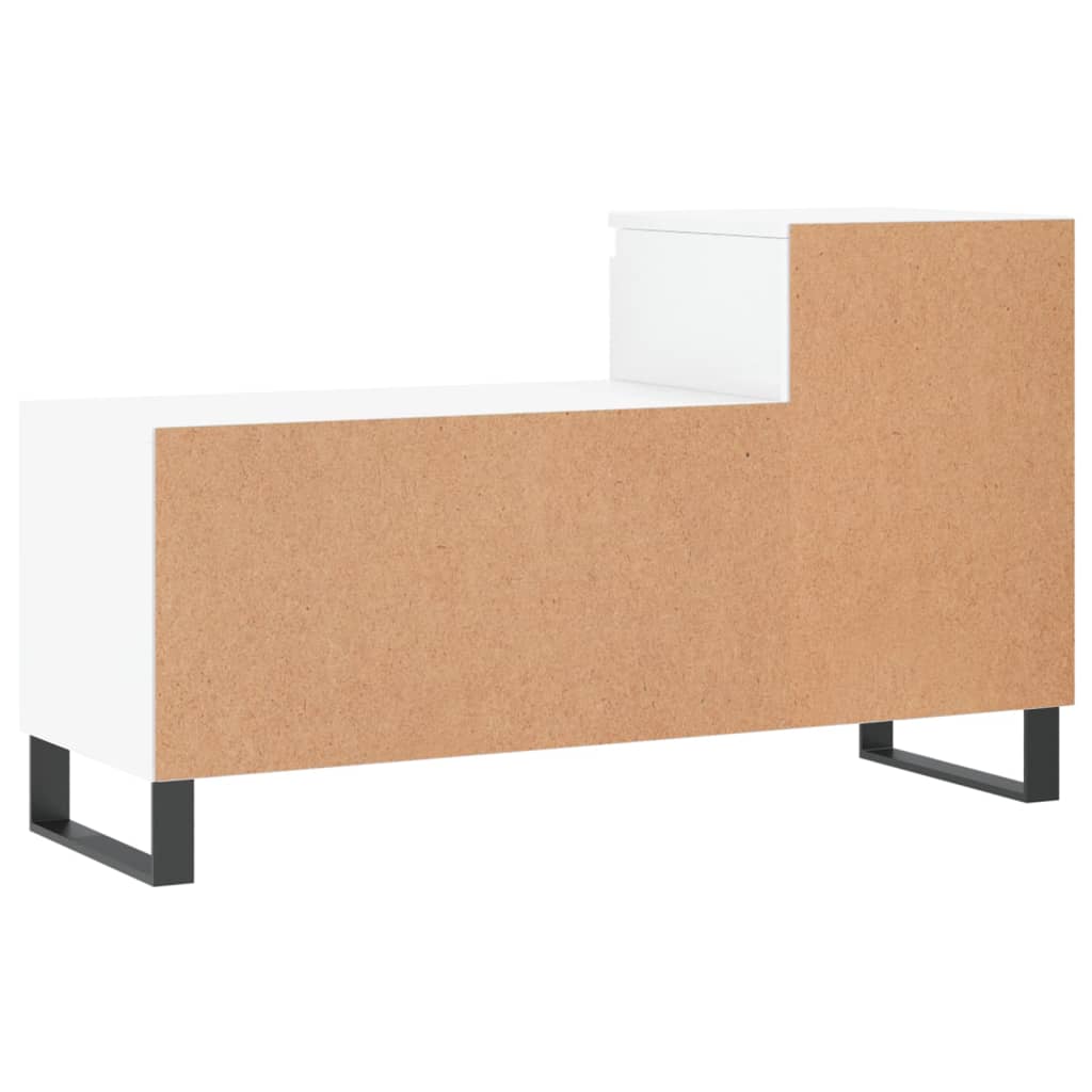 Armoire à chaussure Blanc brillant 102x36x60 cm Bois ingénierie - XIOS