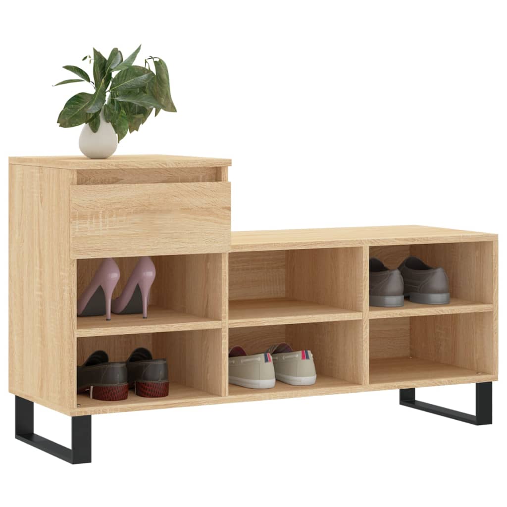 Armoire à chaussures Chêne sonoma 102x36x60cm Bois d'ingénierie - XIOS