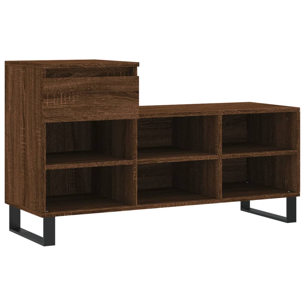 Armoire à chaussures Chêne marron 102x36x60cm Bois d'ingénierie - XIOS