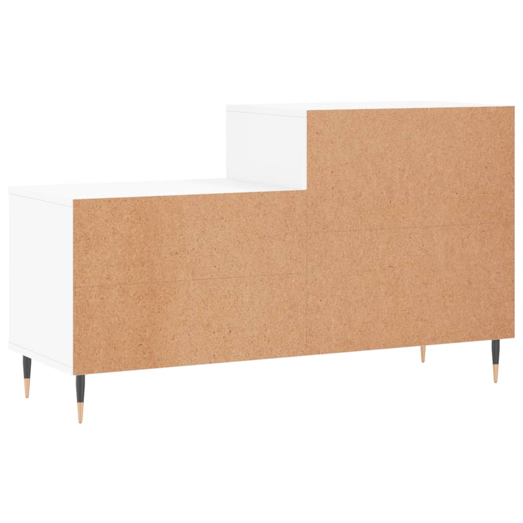 Armoire à chaussure Blanc brillant 102x36x60 cm Bois ingénierie - XIOS