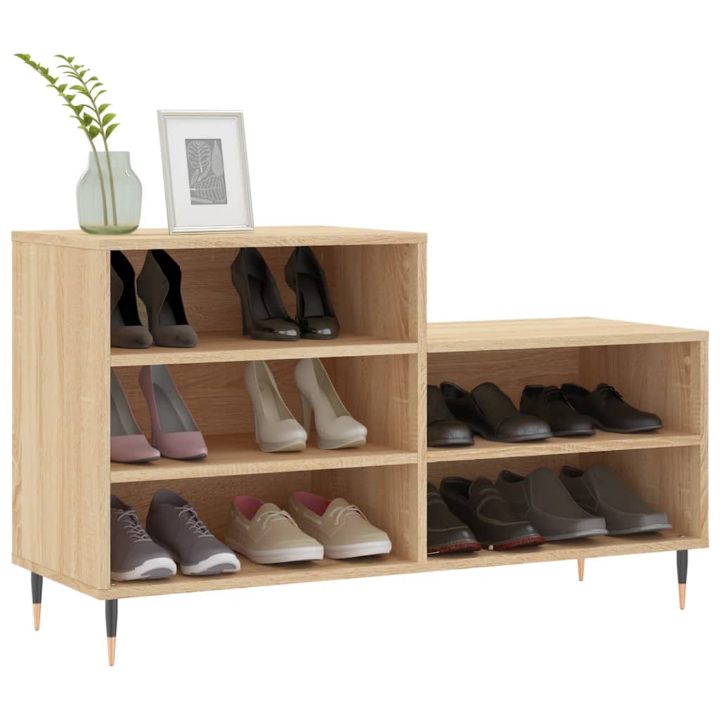 Armoire à chaussures Chêne sonoma 102x36x60cm Bois d'ingénierie - XIOS