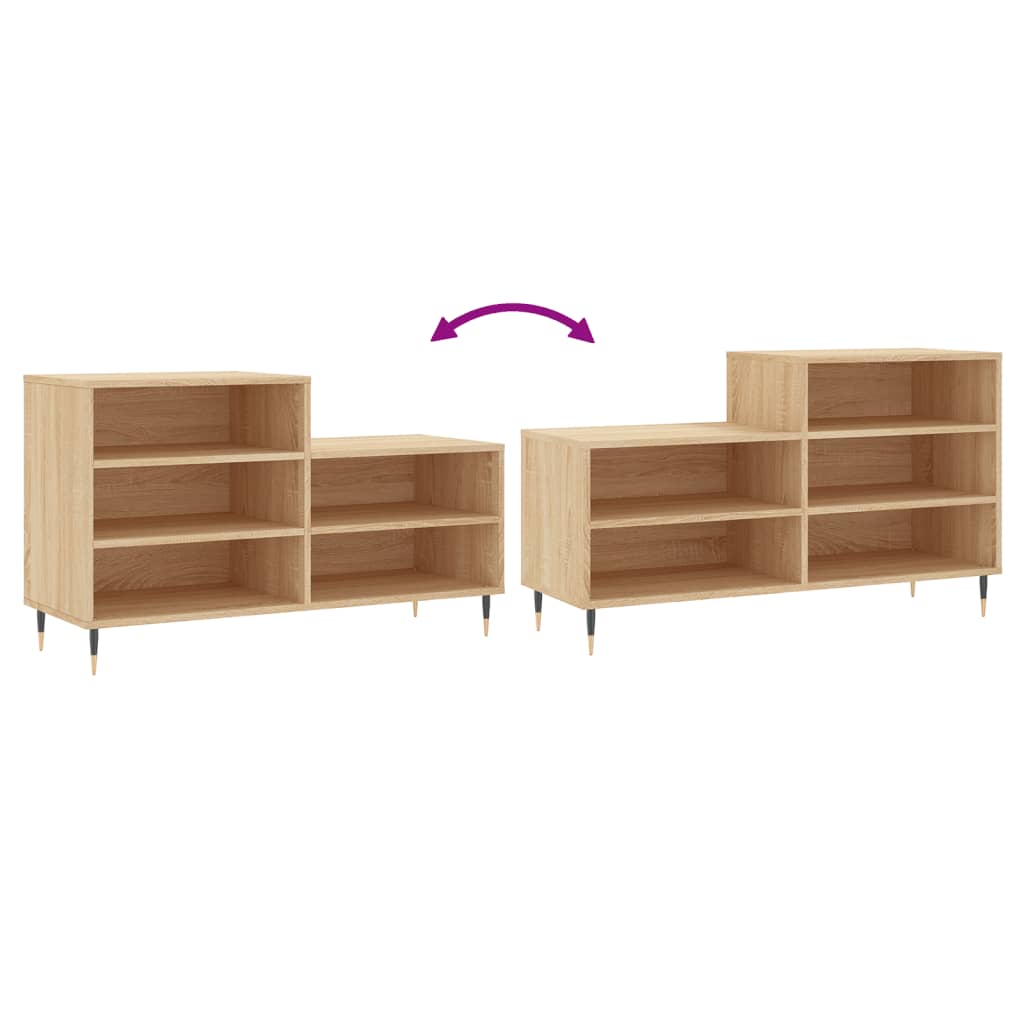 Armoire à chaussures Chêne sonoma 102x36x60cm Bois d'ingénierie - XIOS