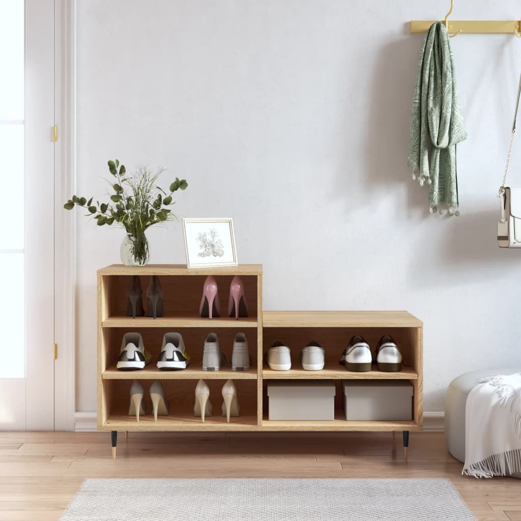 Armoire à chaussures Chêne sonoma 102x36x60cm Bois d'ingénierie - XIOS