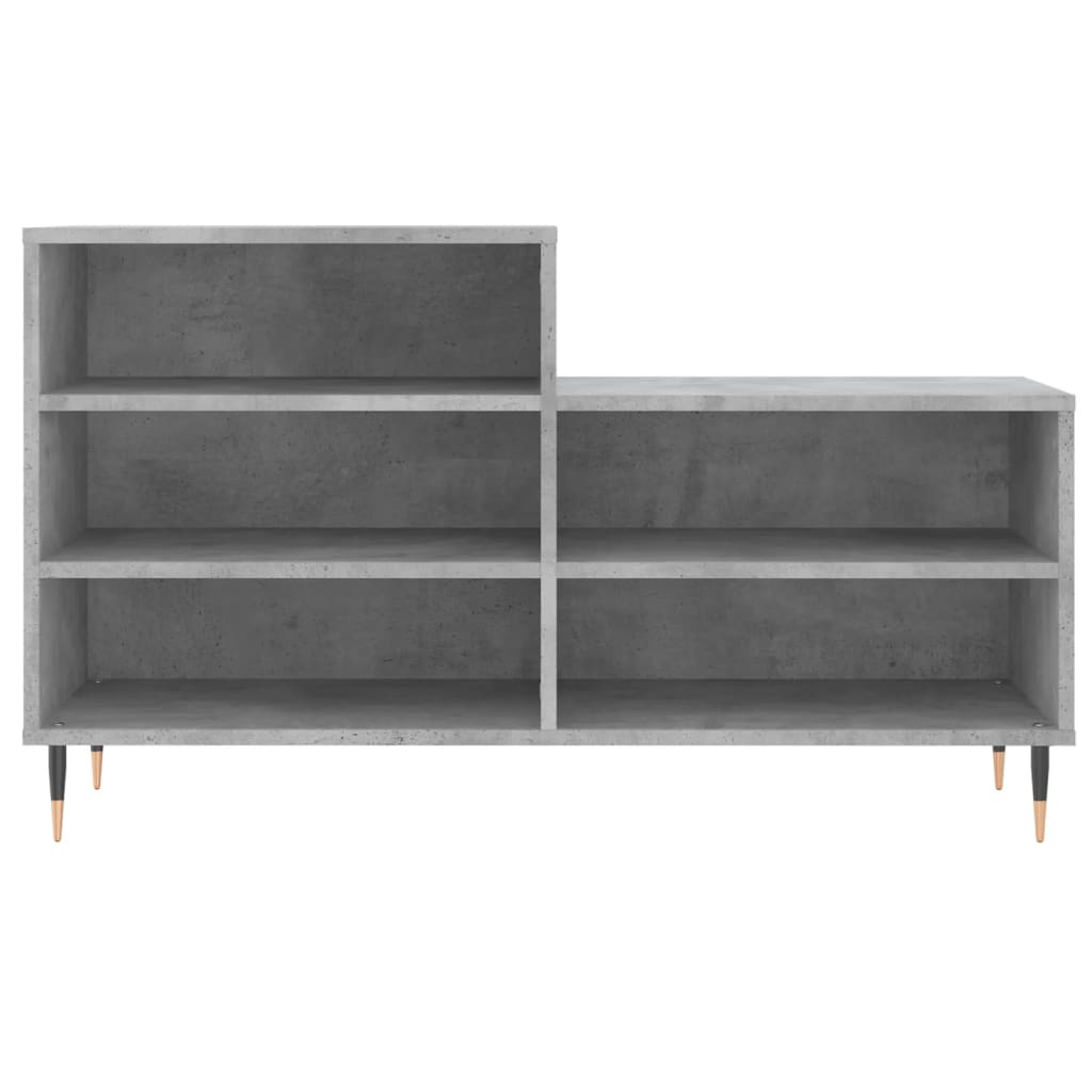 Armoire à chaussures Gris béton 102x36x60 cm Bois d'ingénierie - XIOS