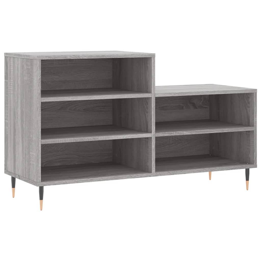 Armoire à chaussures Sonoma gris 102x36x60 cm Bois d'ingénierie - XIOS