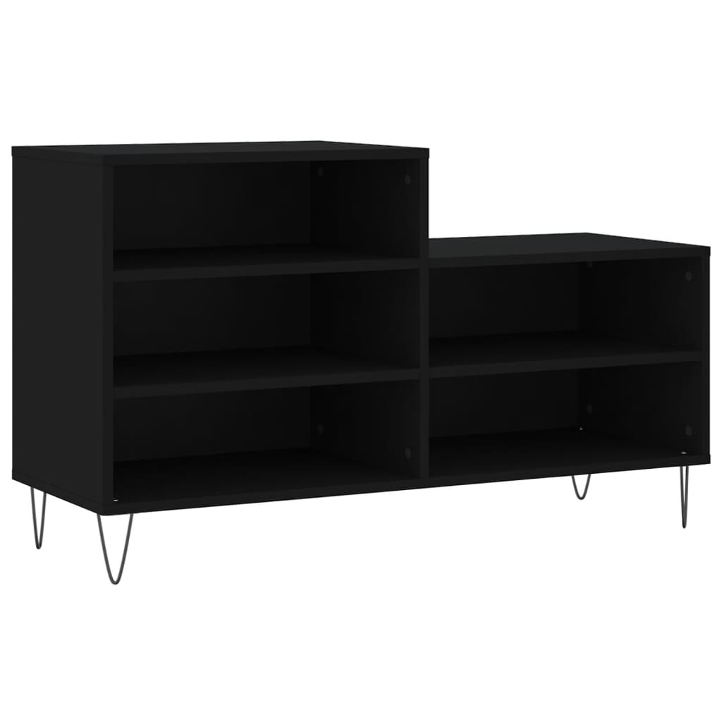 Armoire à chaussures Noir 102x36x60 cm Bois d'ingénierie - XIOS