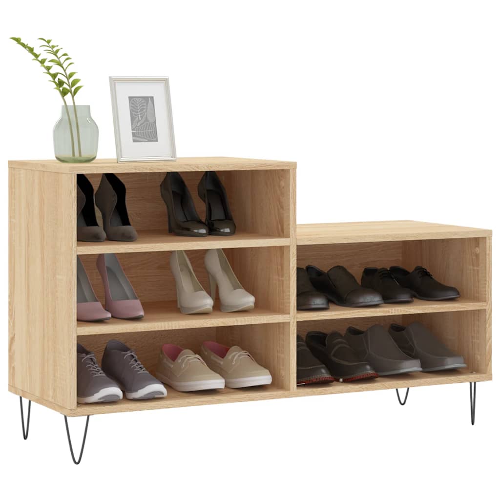 Armoire à chaussures Chêne sonoma 102x36x60cm Bois d'ingénierie - XIOS