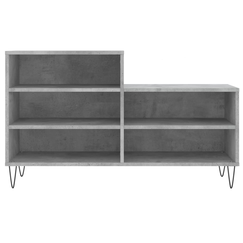 Armoire à chaussures Gris béton 102x36x60 cm Bois d'ingénierie - XIOS