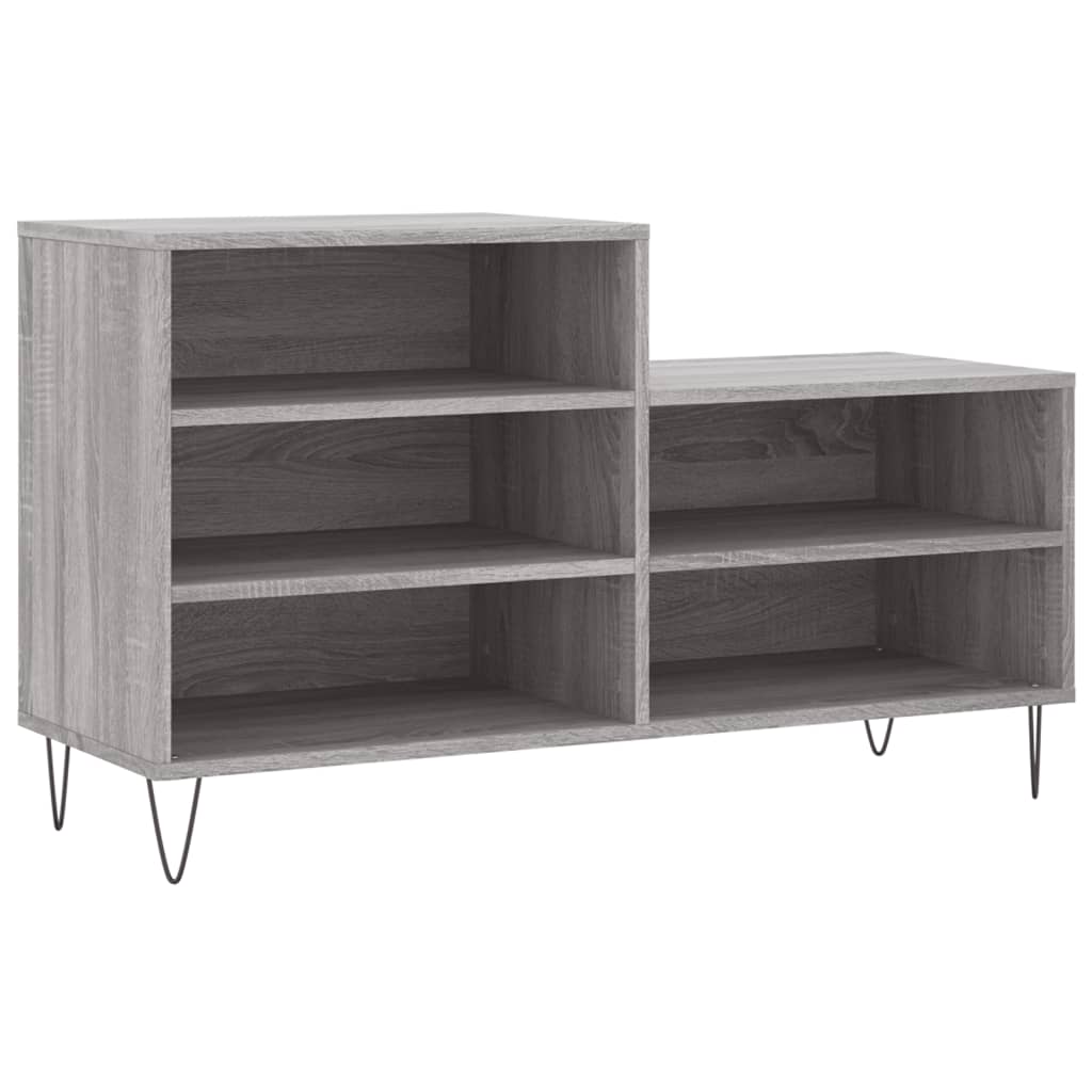 Armoire à chaussures Sonoma gris 102x36x60 cm Bois d'ingénierie - XIOS