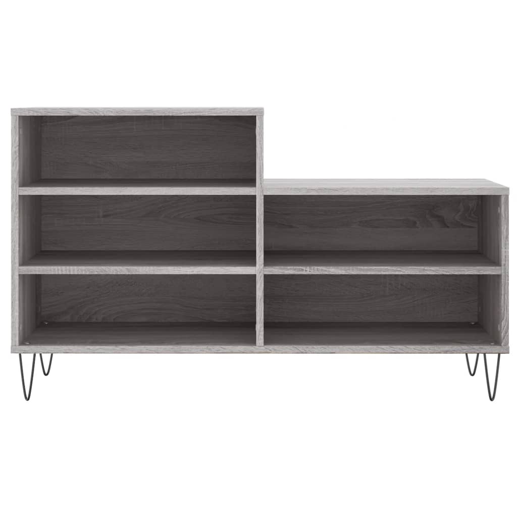 Armoire à chaussures Sonoma gris 102x36x60 cm Bois d'ingénierie - XIOS
