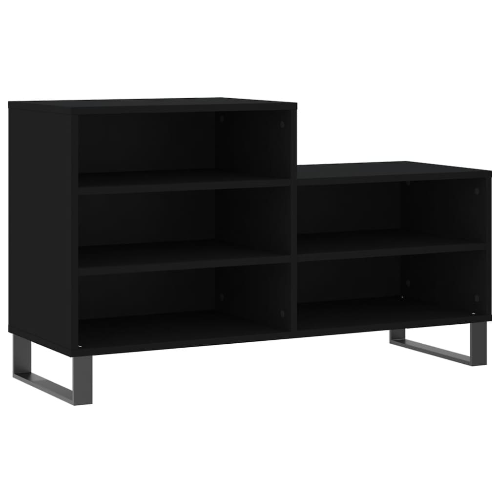 Armoire à chaussures Noir 102x36x60 cm Bois d'ingénierie - XIOS