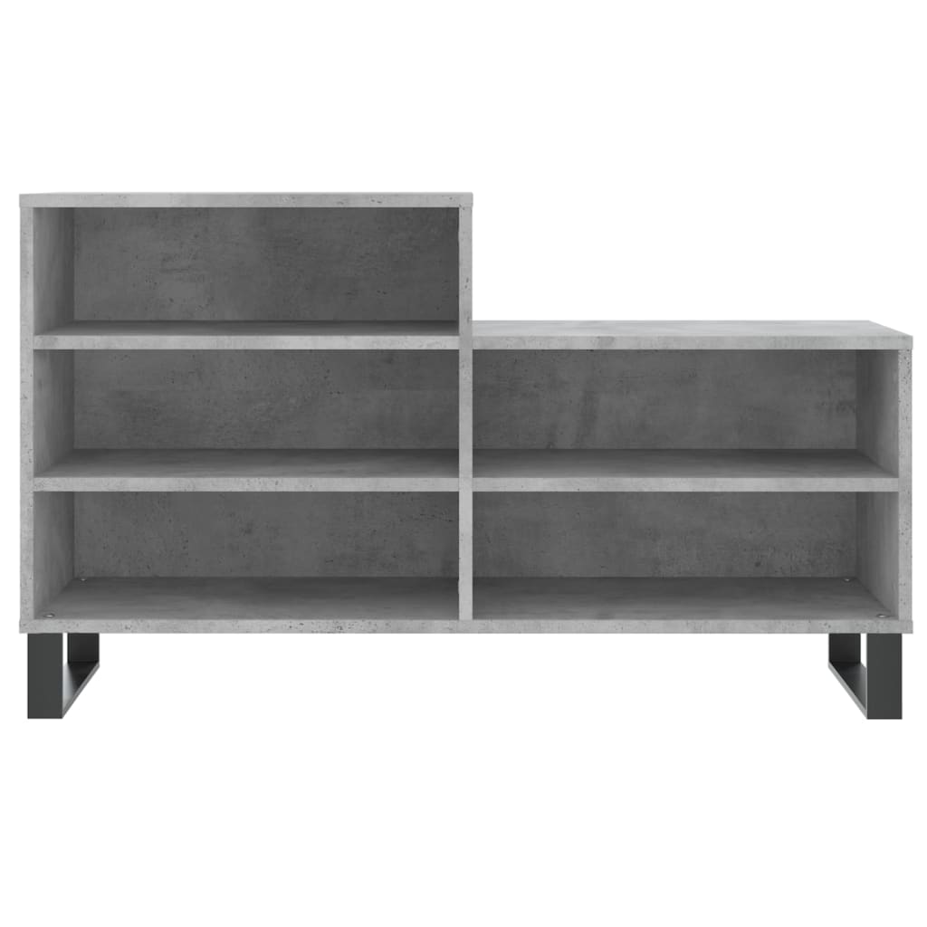 Armoire à chaussures Gris béton 102x36x60 cm Bois d'ingénierie - XIOS