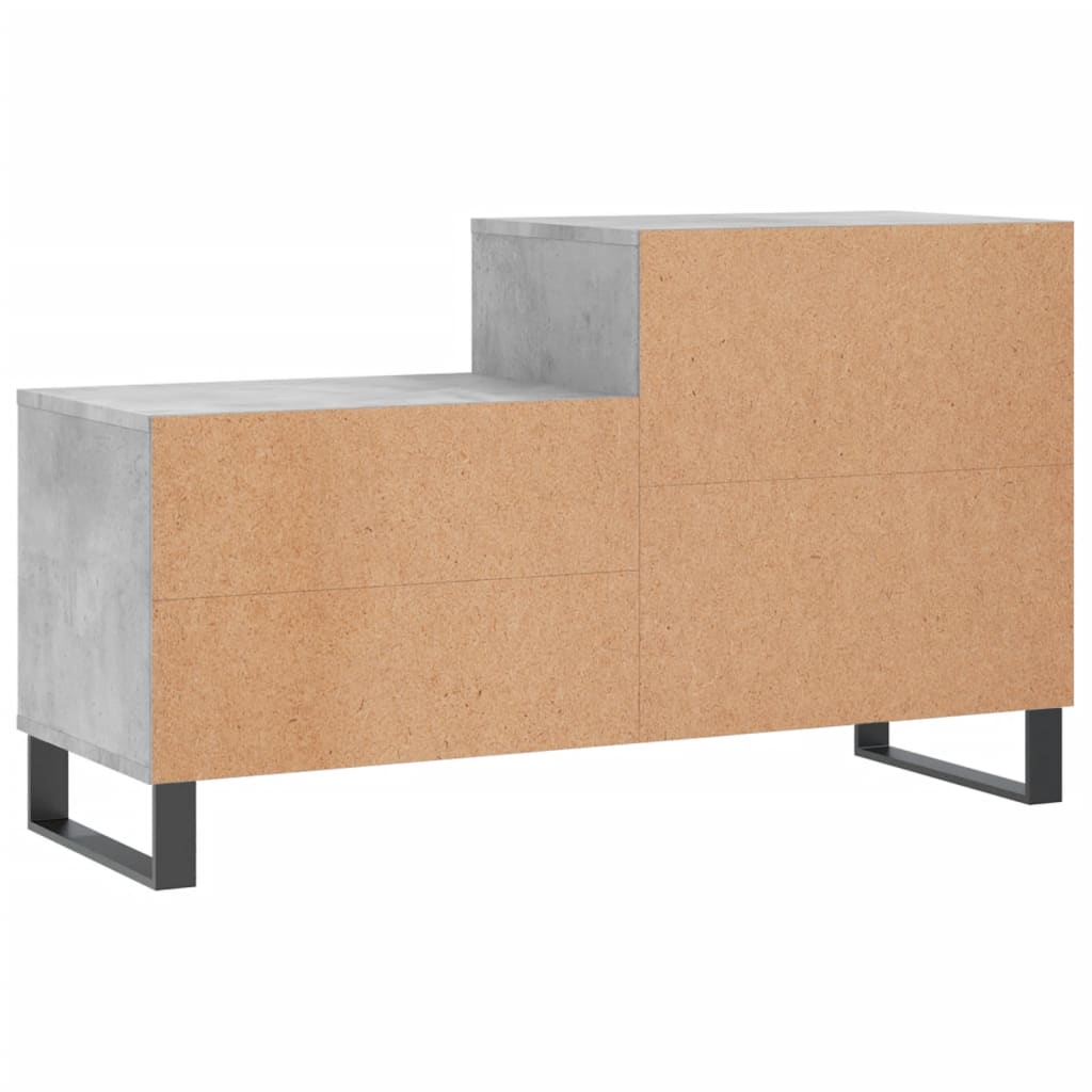 Armoire à chaussures Gris béton 102x36x60 cm Bois d'ingénierie - XIOS