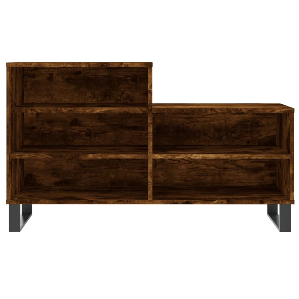 Armoire à chaussures Chêne fumé 102x36x60 cm Bois d'ingénierie - XIOS