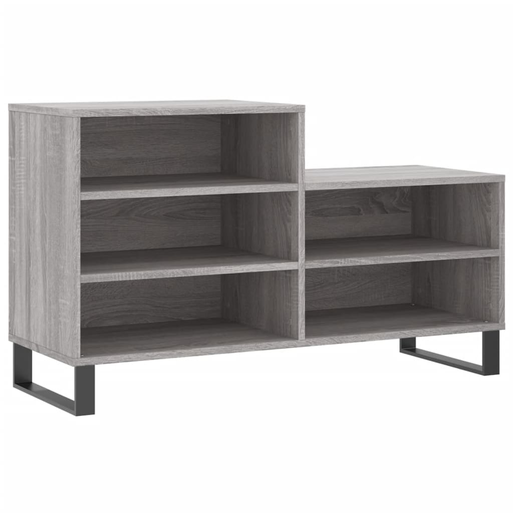 Armoire à chaussures Sonoma gris 102x36x60 cm Bois d'ingénierie - XIOS