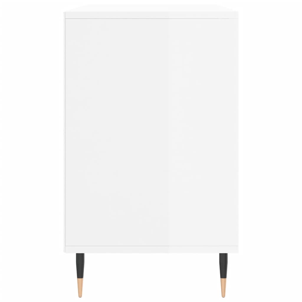 Armoire à chaussure Blanc brillant 102x36x60 cm Bois ingénierie - XIOS